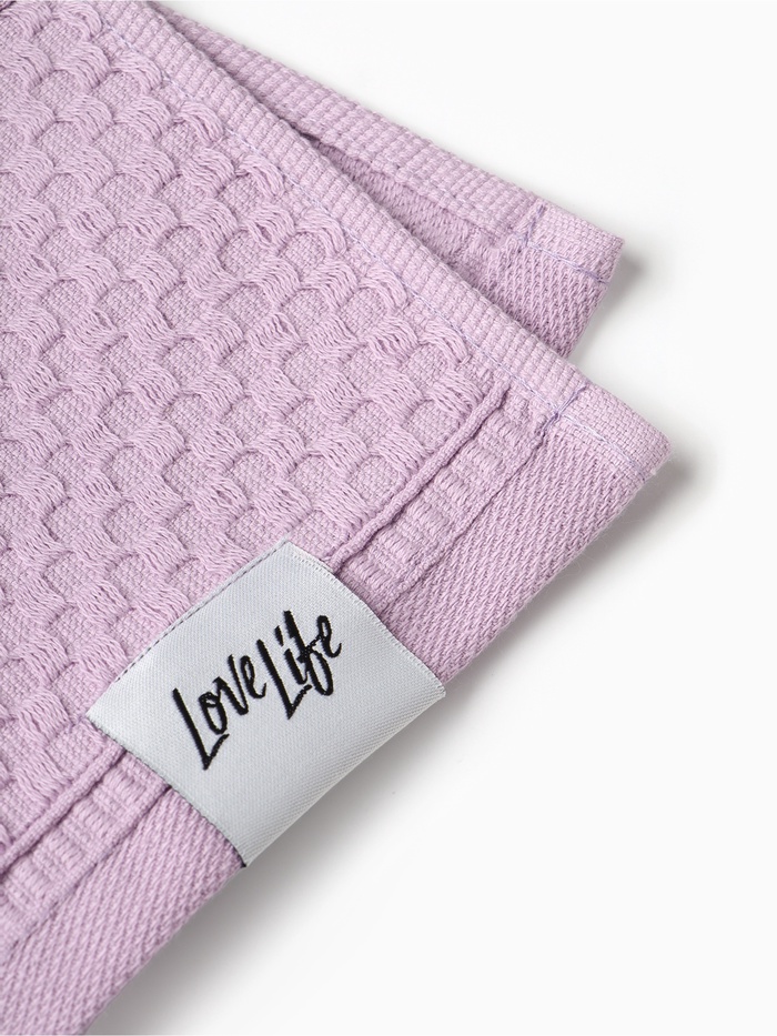 Полотенце махровое LoveLife «Ордос» 70×130 см, лавандовое, 100% хлопок, 430 г/м²