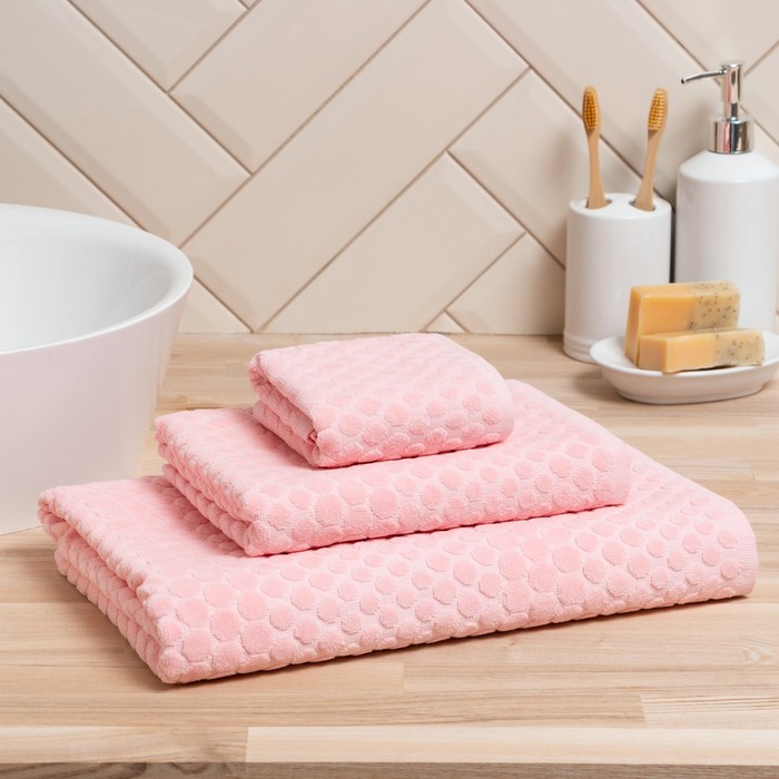 Полотенце махровое LoveLife «Комфорт» 30×50 см, розовый, 100% хлопок, 500 г/м²