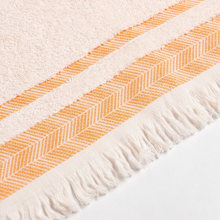 Полотенце махровое LoveLife «Муссон» 70×120 см, оранжевый, 100% хлопок, 500 г/м²