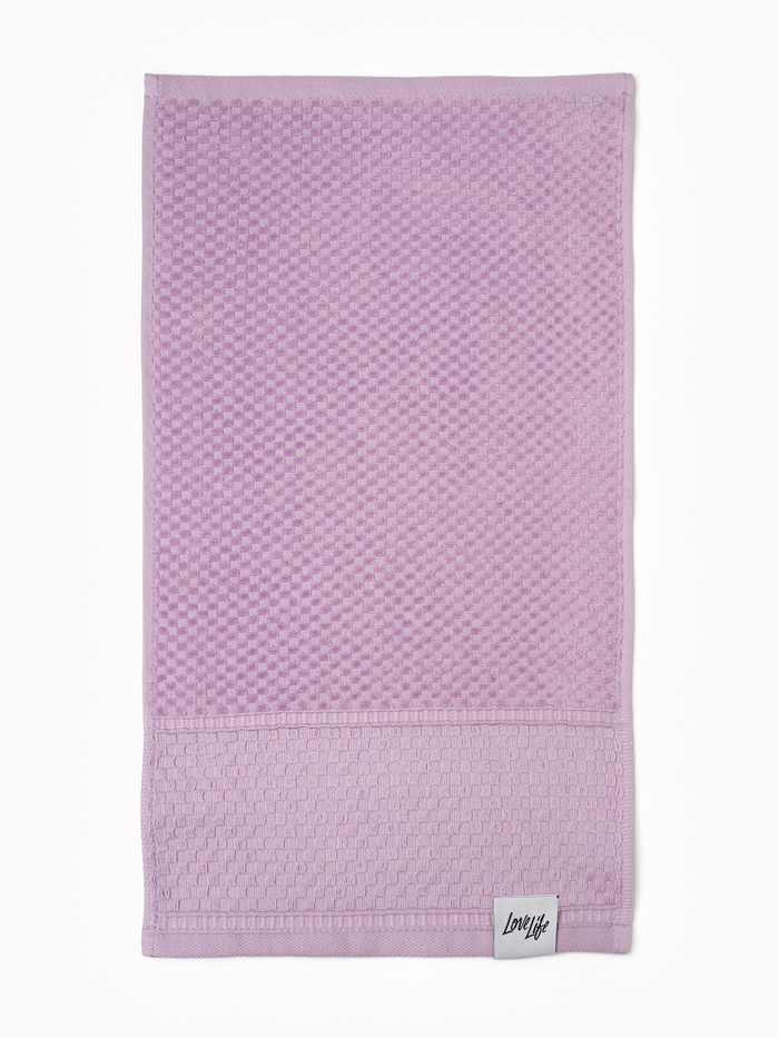 Полотенце махровое LoveLife «Ордос» 50×80 см, лавандовое, 100% хлопок, 430 г/м²