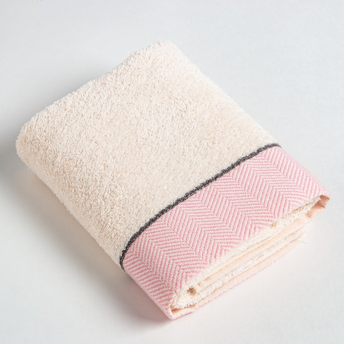 Полотенце махровое Love Life «Бриз» 70×120 см, розовый, 100% хл, 500 г/м²