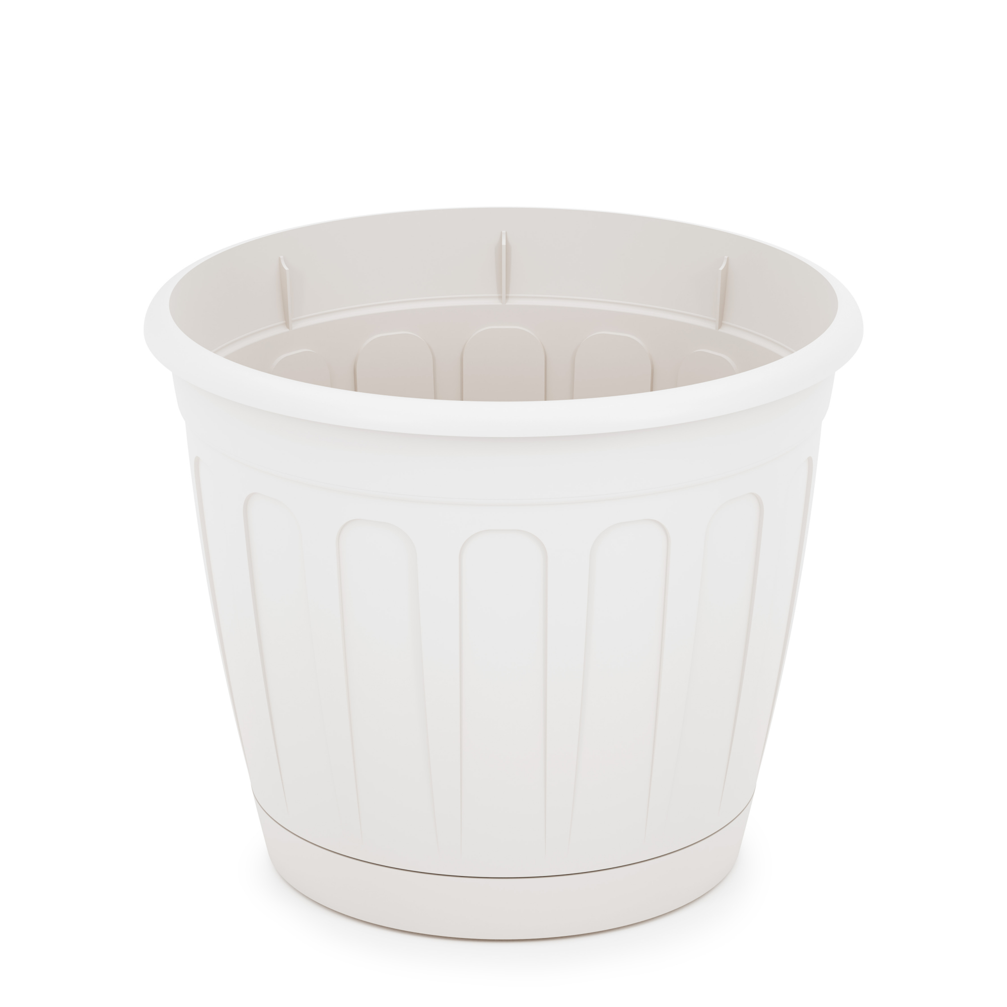 Пластик Горшок Дионис 3,6л с подд.белый