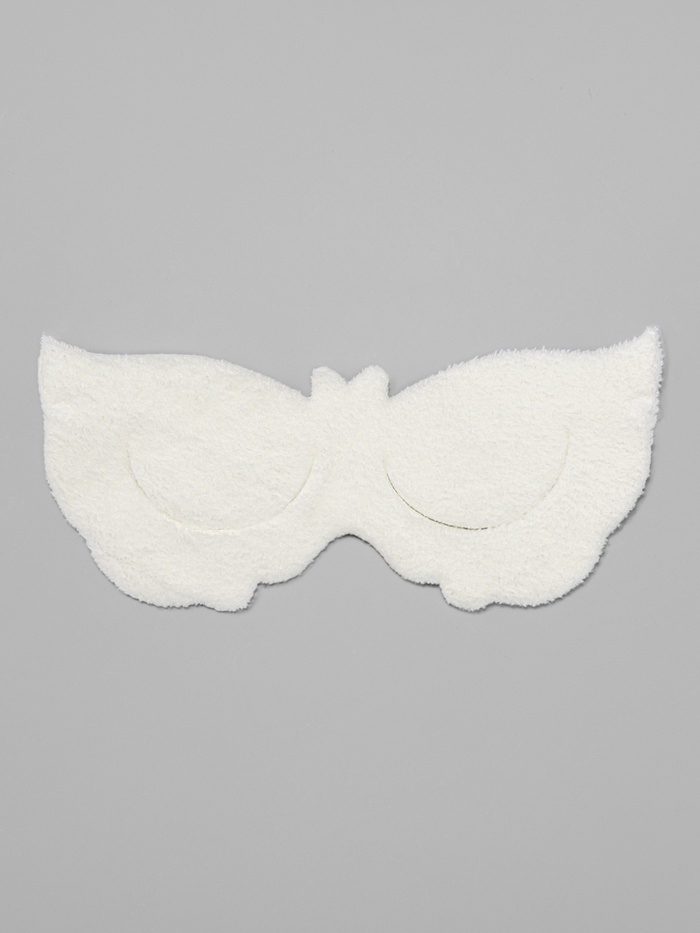 Маска для области вокруг глаз, с резинкой, 19.5×9.5 см, белая