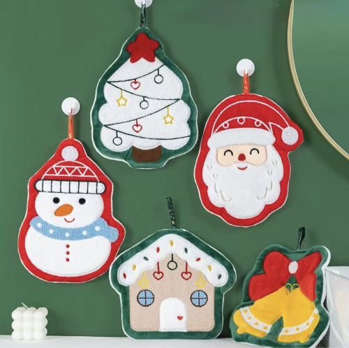 В наличии!!! Салфетка - прихватка микрофибра С НОВЫМ ГОДОМ 20х27 см