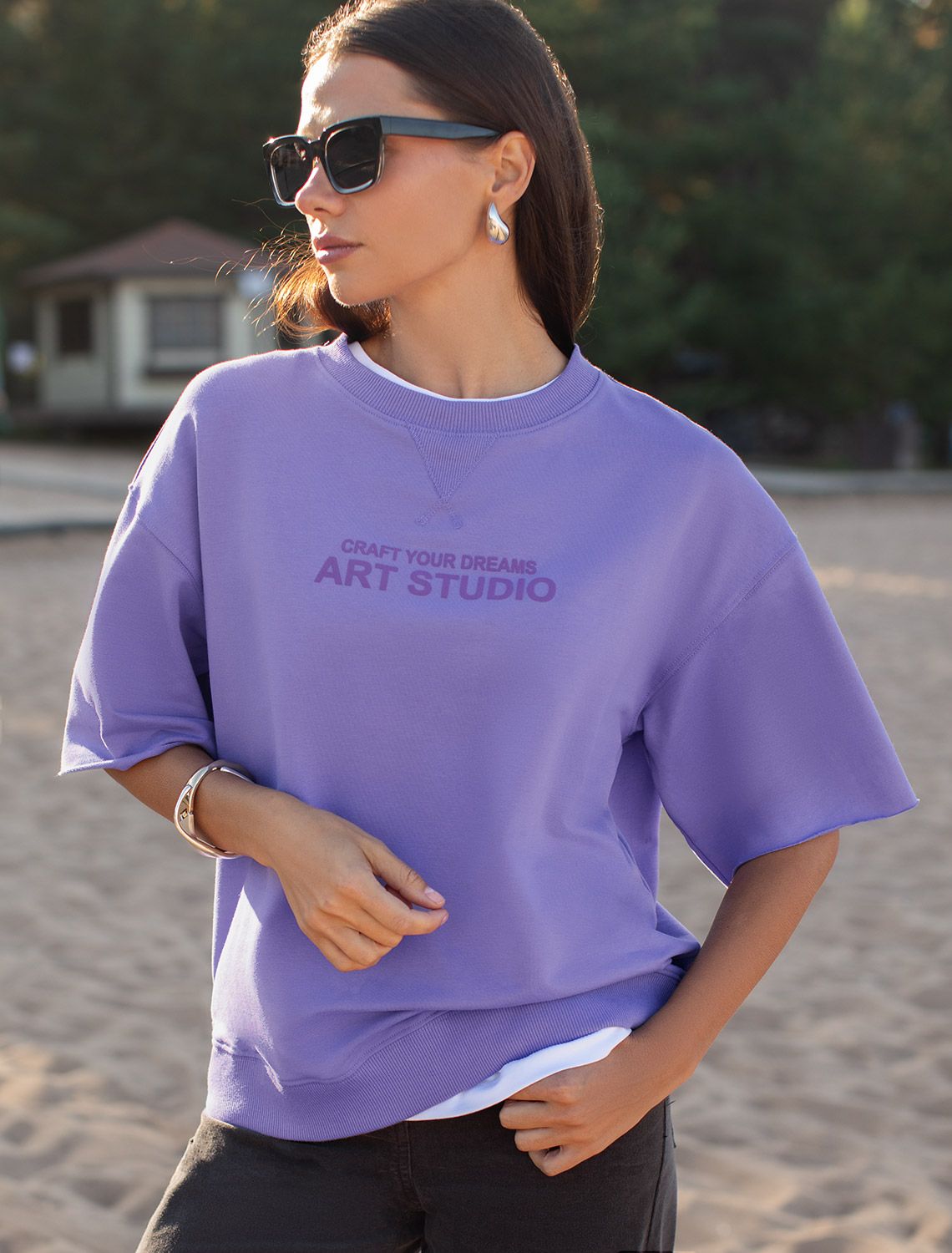 Футболка из тонкого премиального футера с эластаном