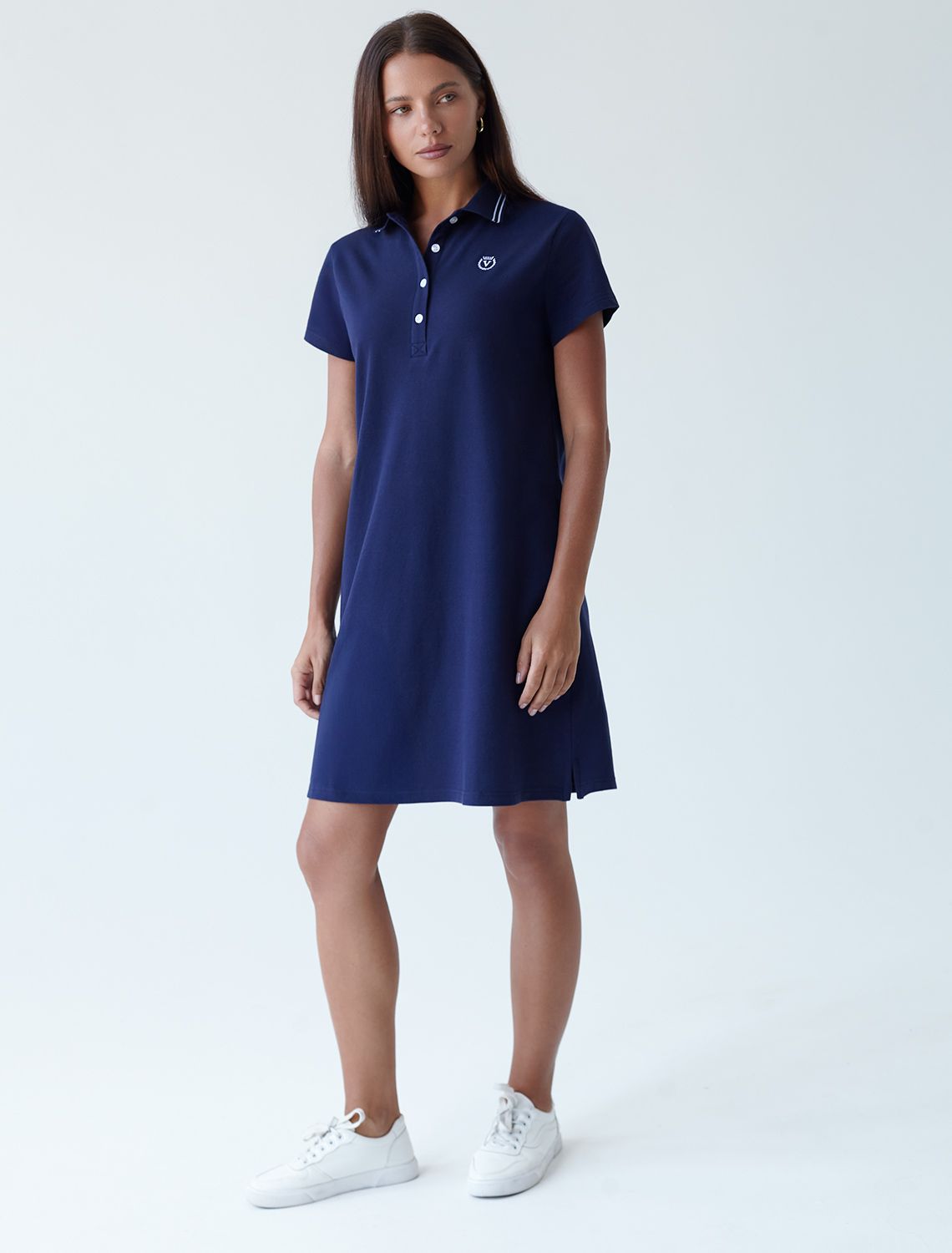 Платье-поло трикотажное