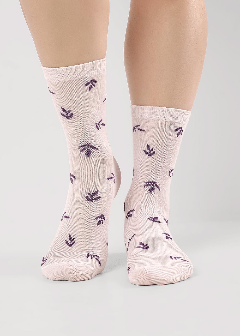 CLE Носки жен.Д2515 Виола хл+эл