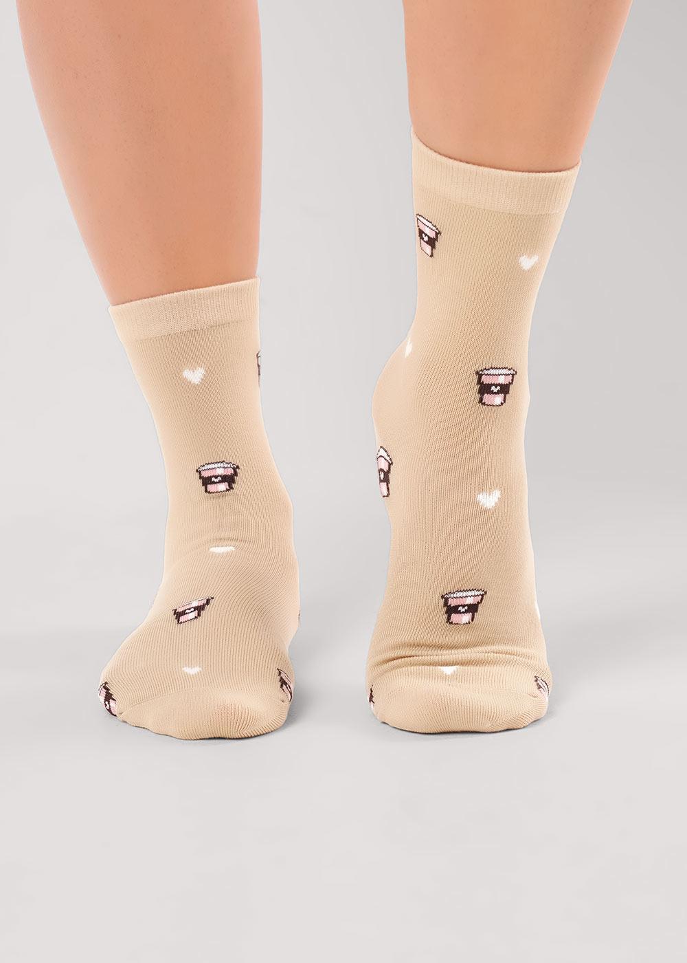 CLE Носки жен.Д2515 Виола хл+эл