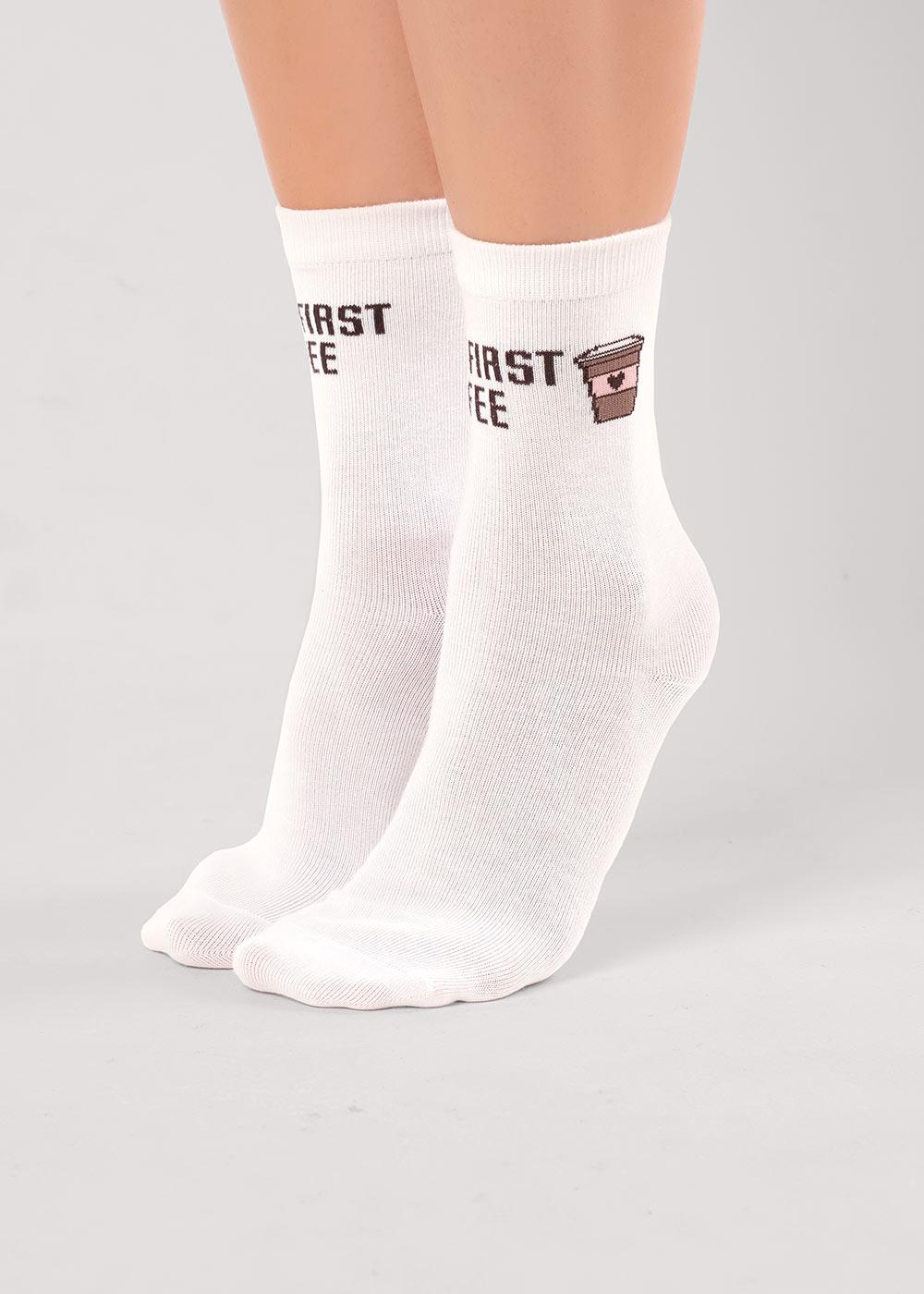 CLE Носки жен.Д2521 моккачино хл+эл