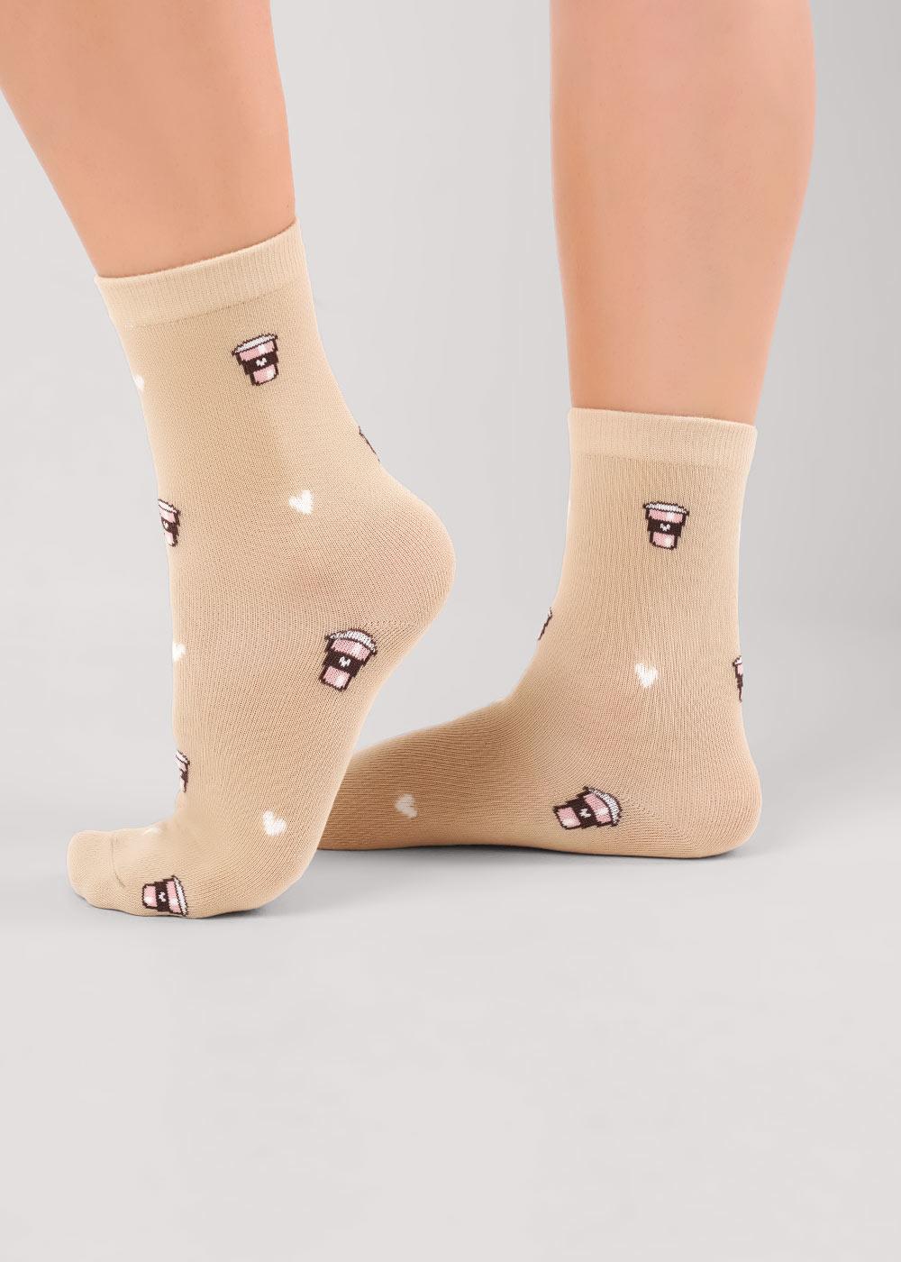 CLE Носки жен.Д2515 Виола хл+эл