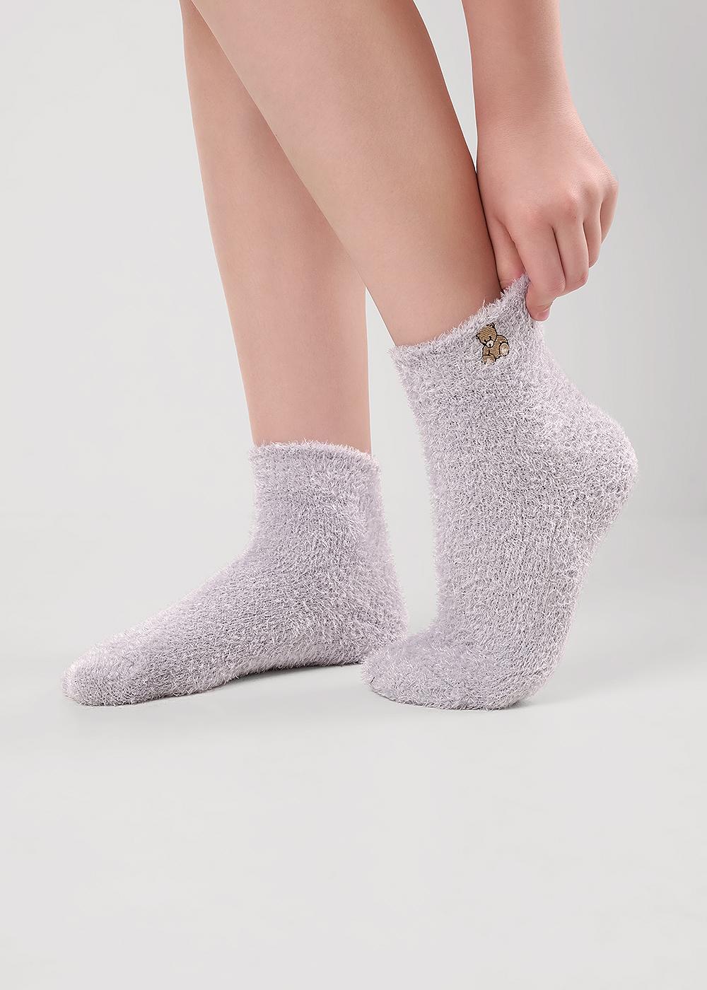 CLE Носки жен.Д680Т травка вышивка