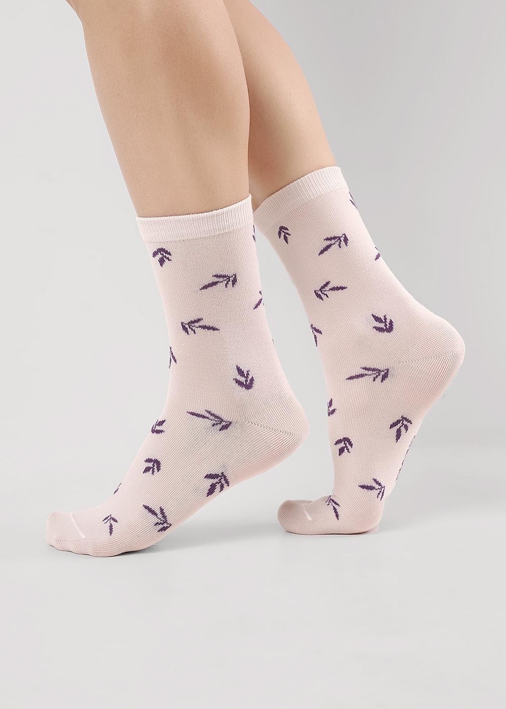 CLE Носки жен.Д2515 Виола хл+эл