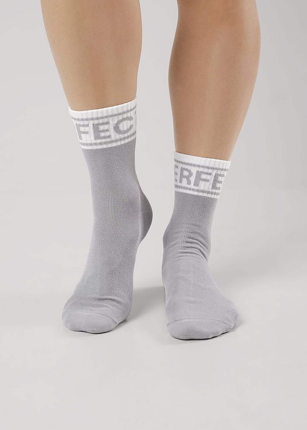 CLE Носки жен.Д5543 грэй хл+эл