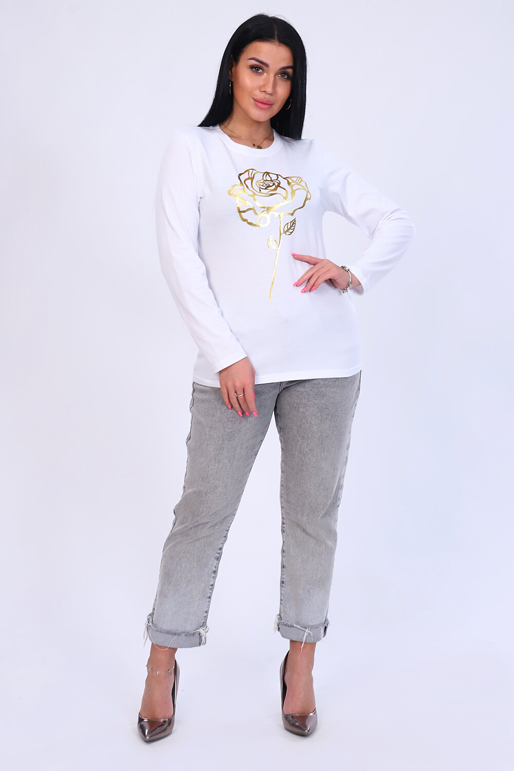 ст. цена684руб.! 684684Натали Лонгслив 55049белый