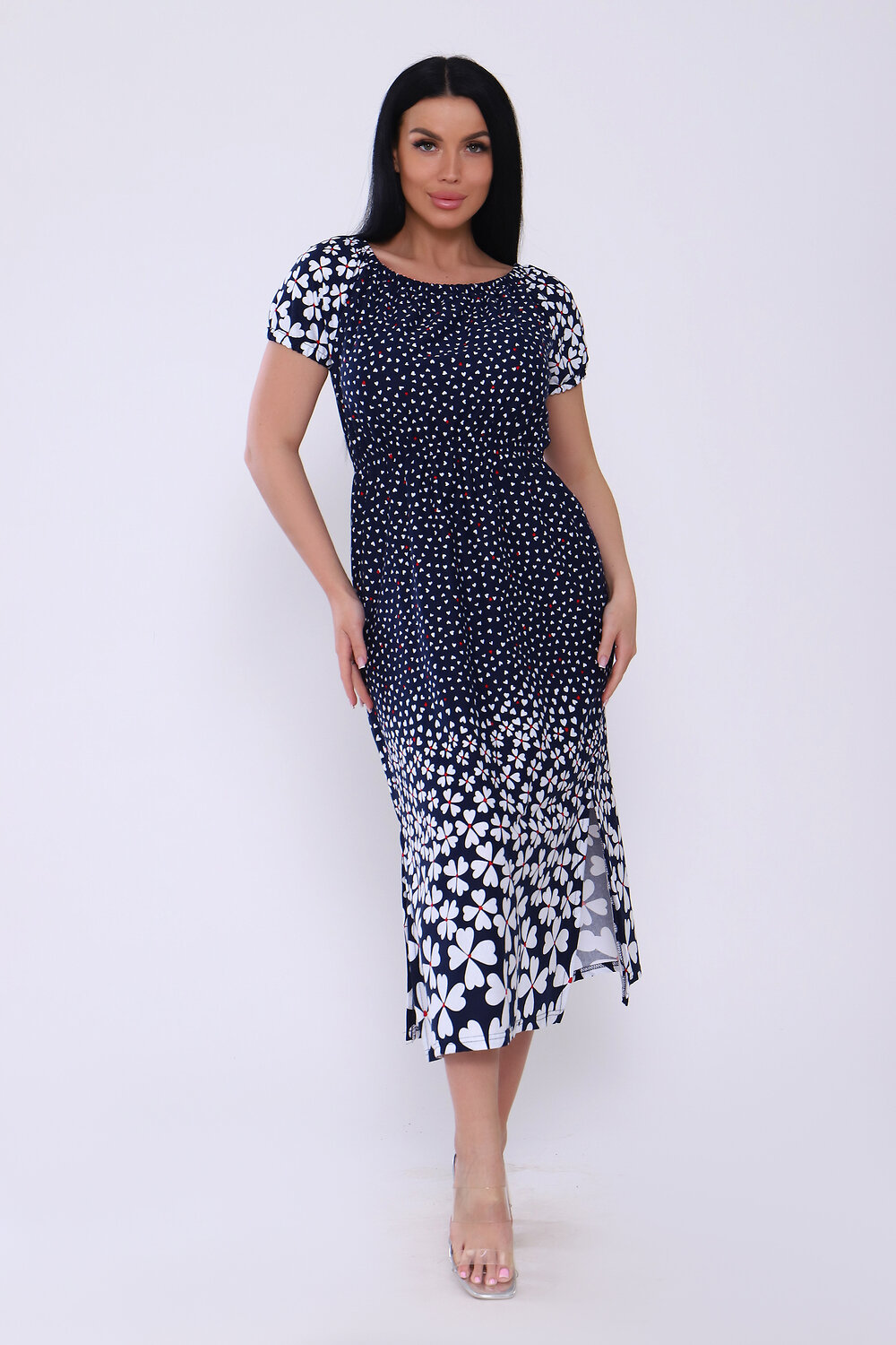 ст. цена1104руб.! 11041104Натали Платье 71003темно-синий