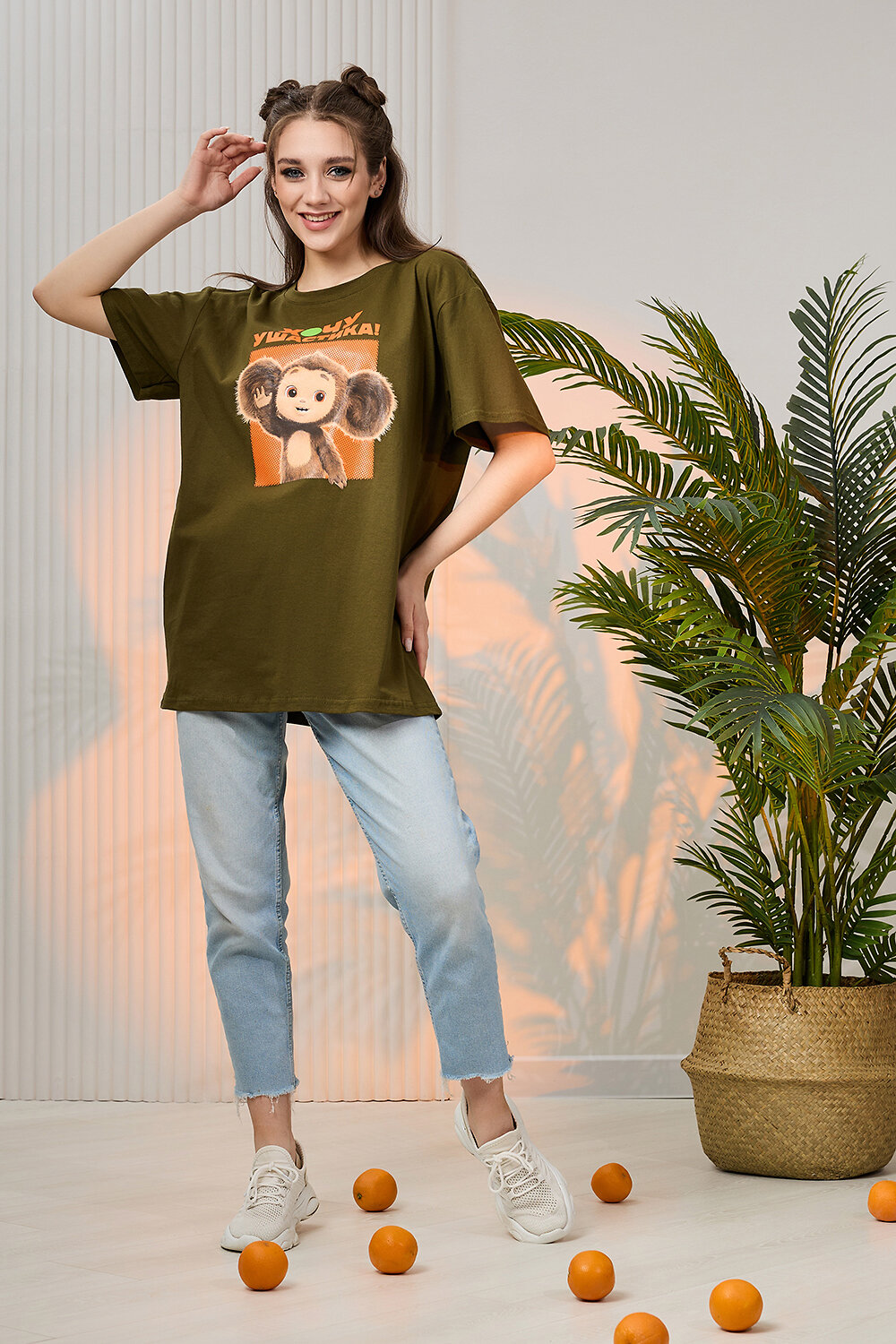 ст. цена540руб.! 540540Натали Футболка 8374хаки