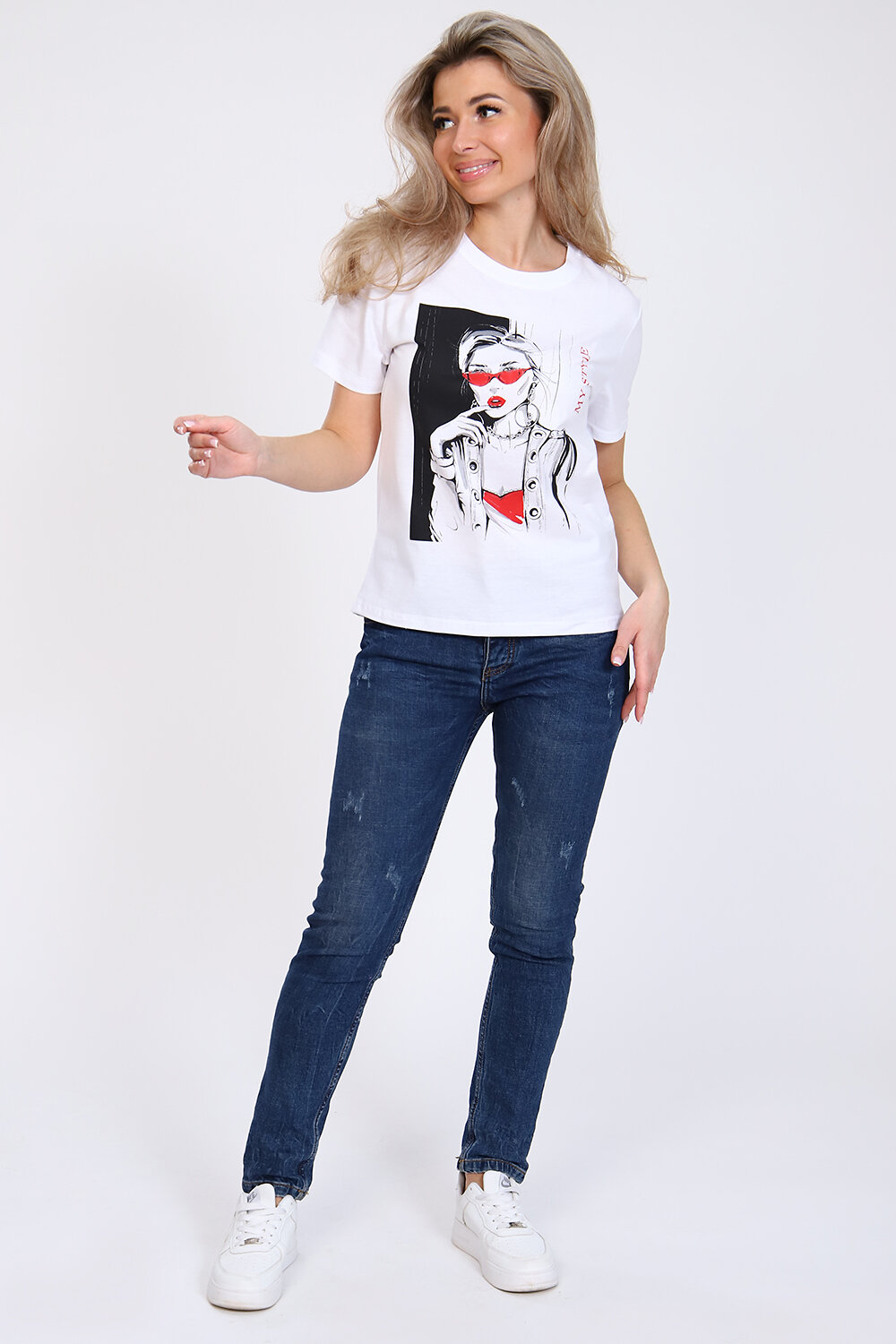 ст. цена564руб.! 564564Натали Футболка 70047белый