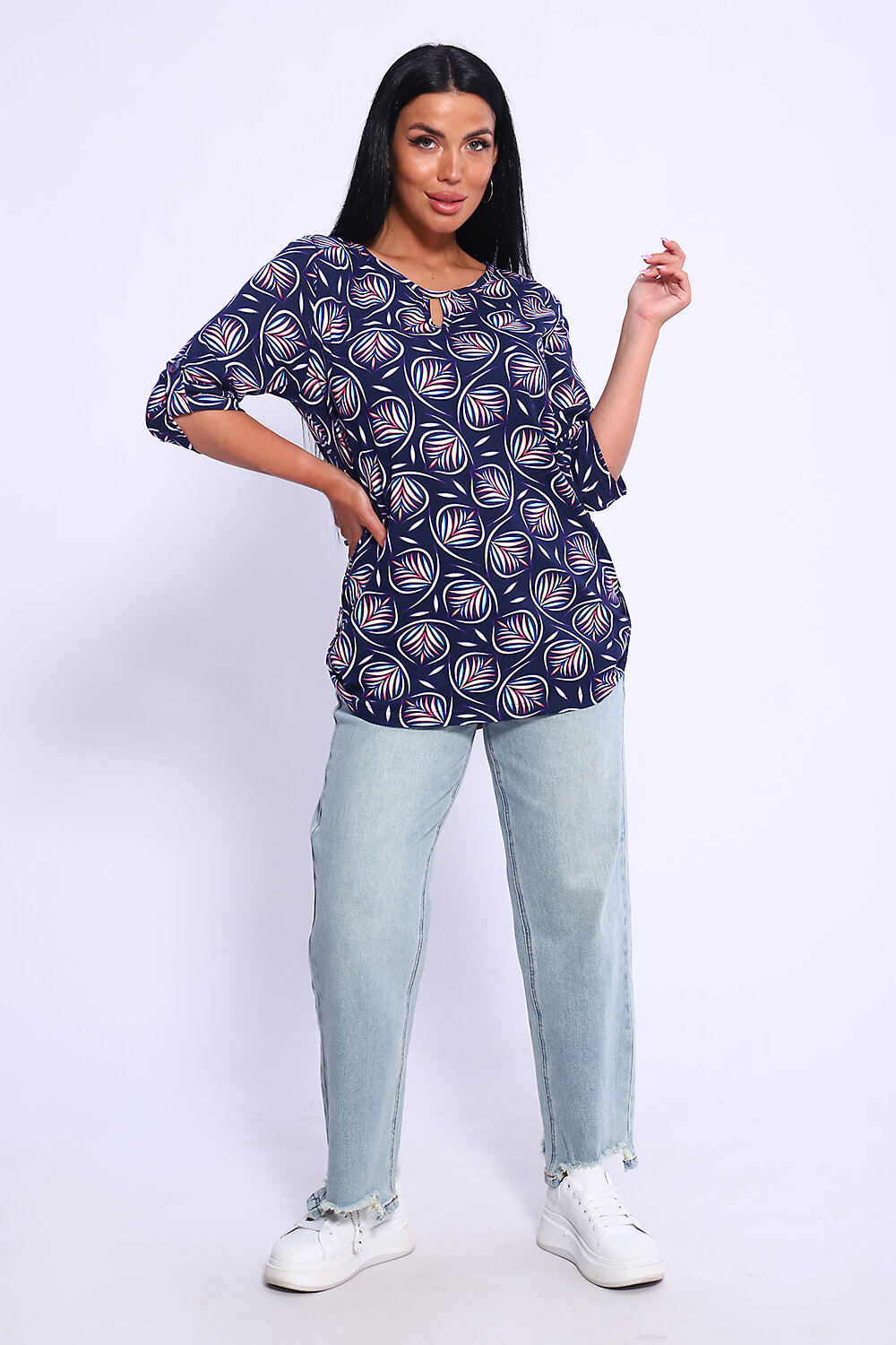 ст. цена846руб.! ст. цена846руб.! Натали Туника 71122темно-синий