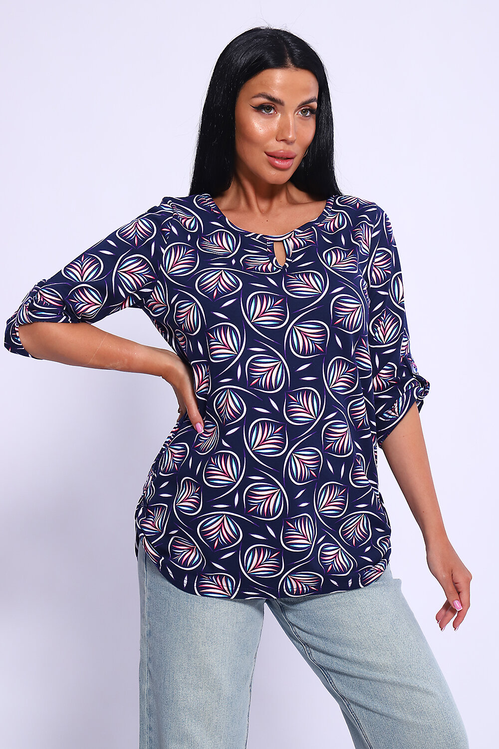 ст. цена846руб.! ст. цена846руб.! Натали Туника 71122темно-синий