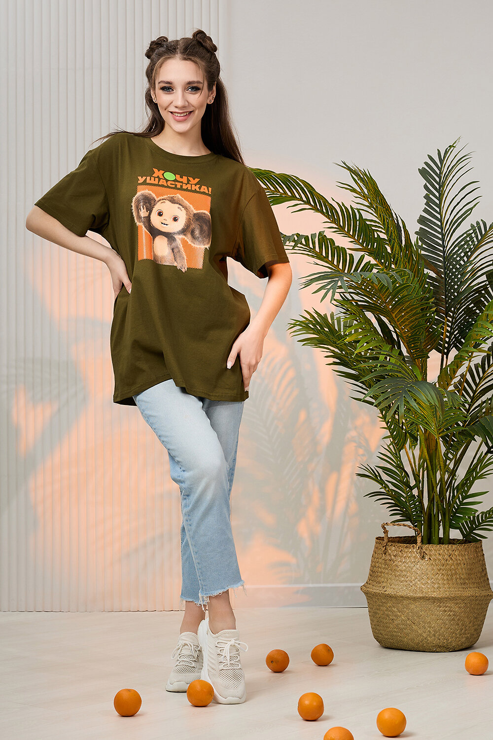 ст. цена540руб.! 540540Натали Футболка 8374хаки