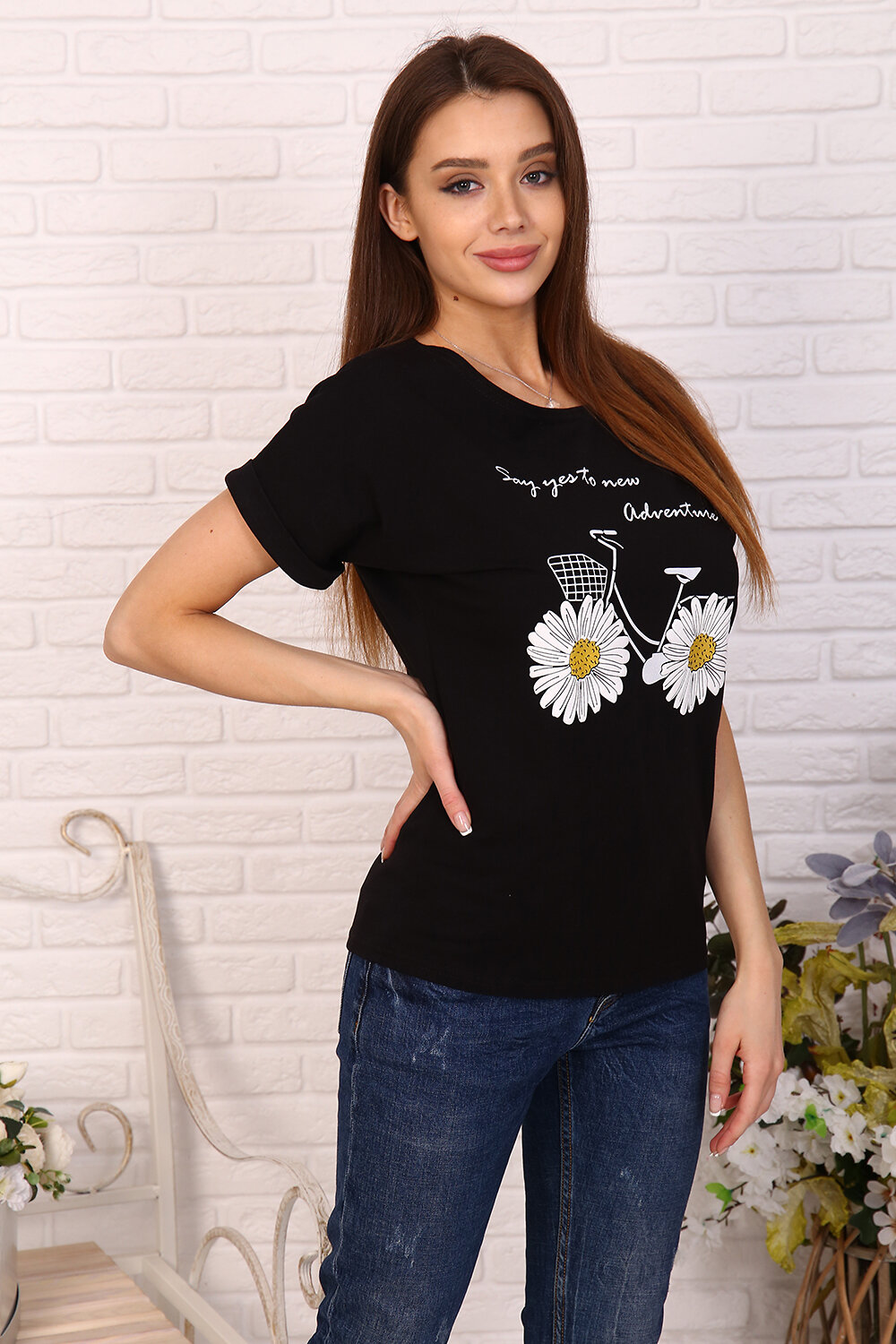 ст. цена600руб.! 600600Натали Футболка 24827черный