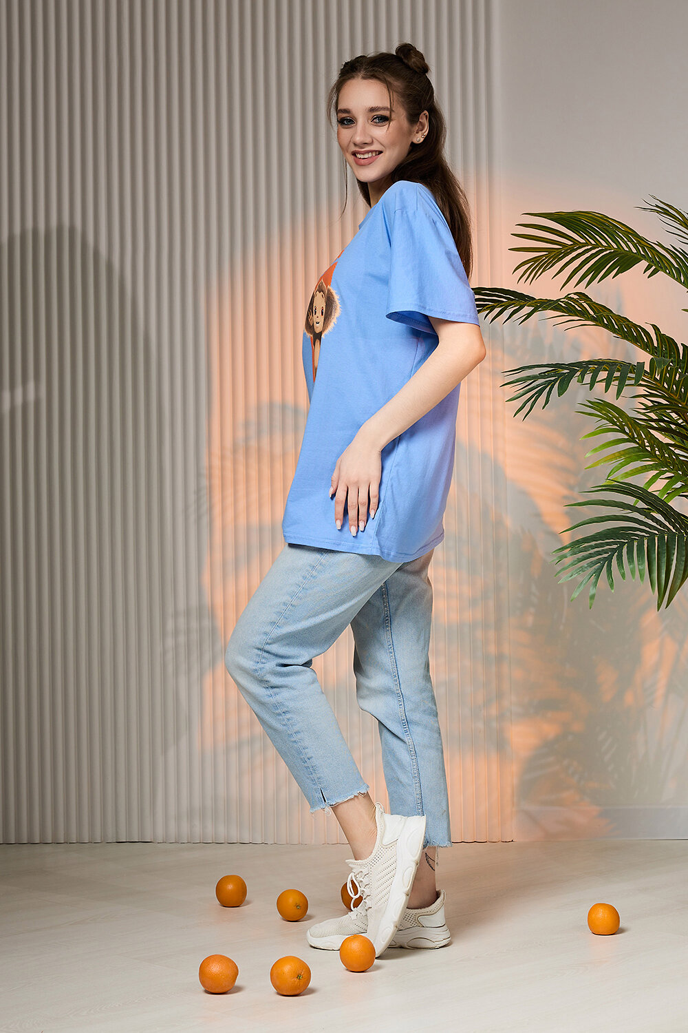 ст. цена540руб.! 540540Натали Футболка 8374василек