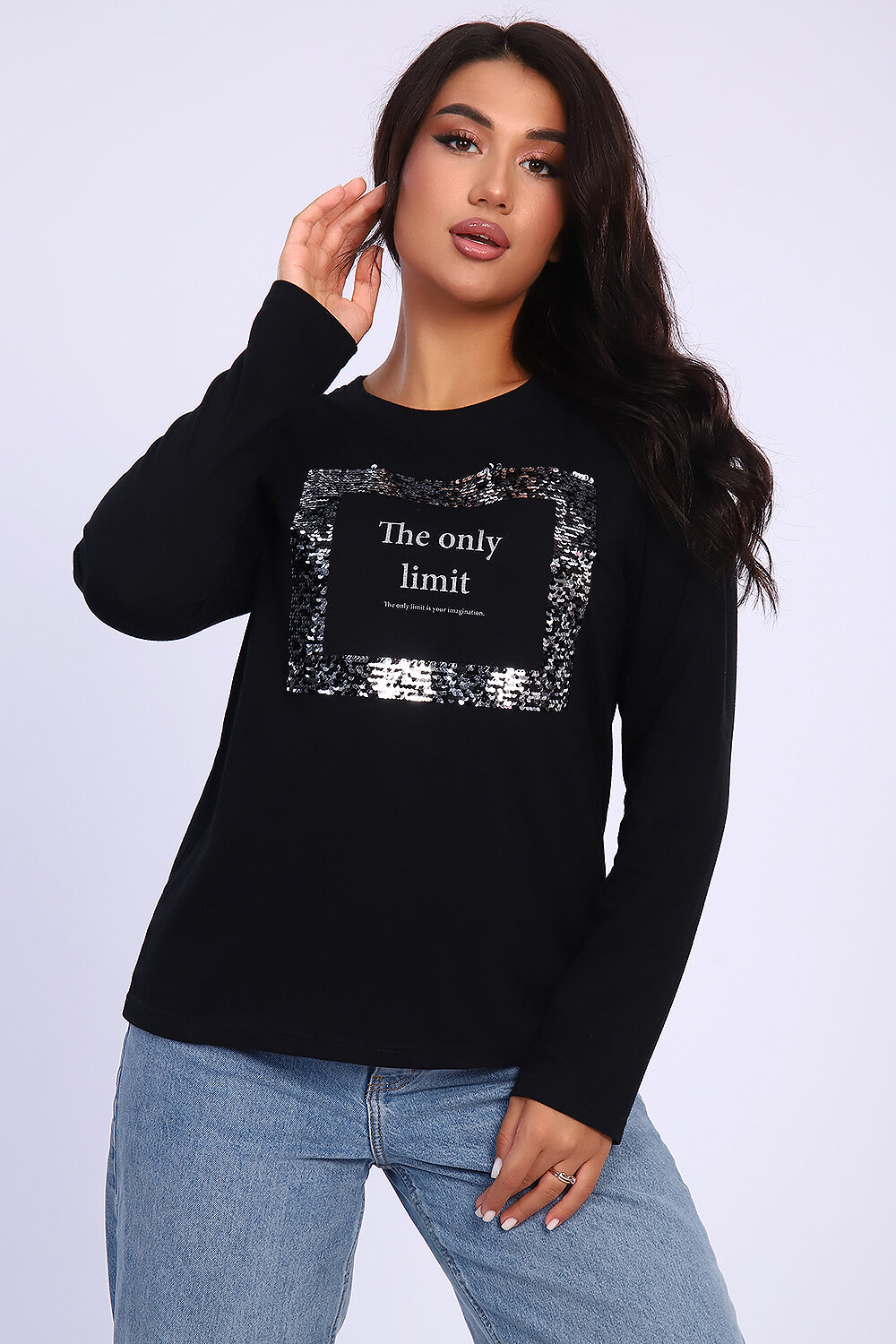 ст. цена900руб.! 900900Натали Лонгслив 55062черный