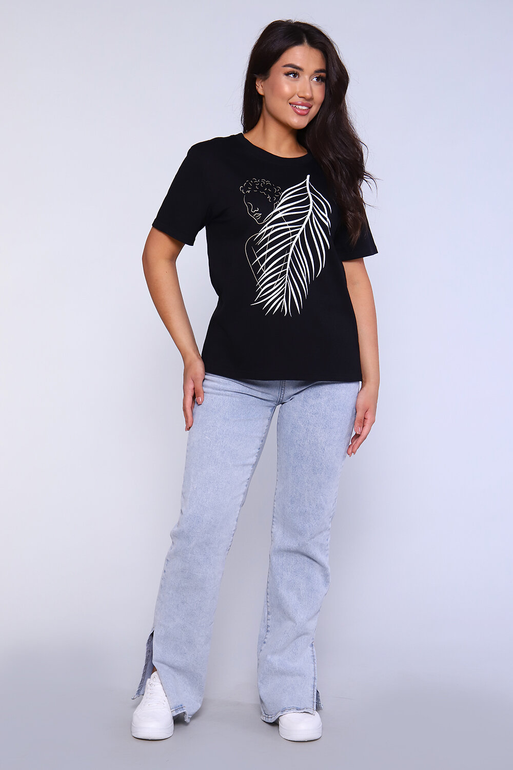 ст. цена732руб.! 732732Натали Футболка 55056черный