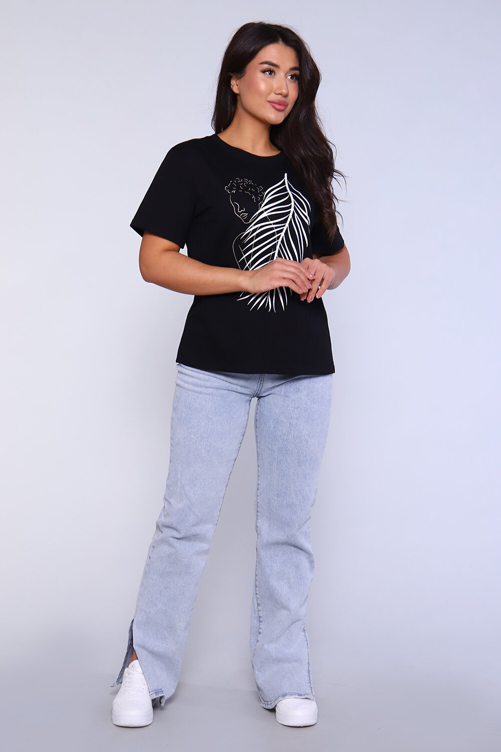 ст. цена732руб.! 732732Натали Футболка 55056черный