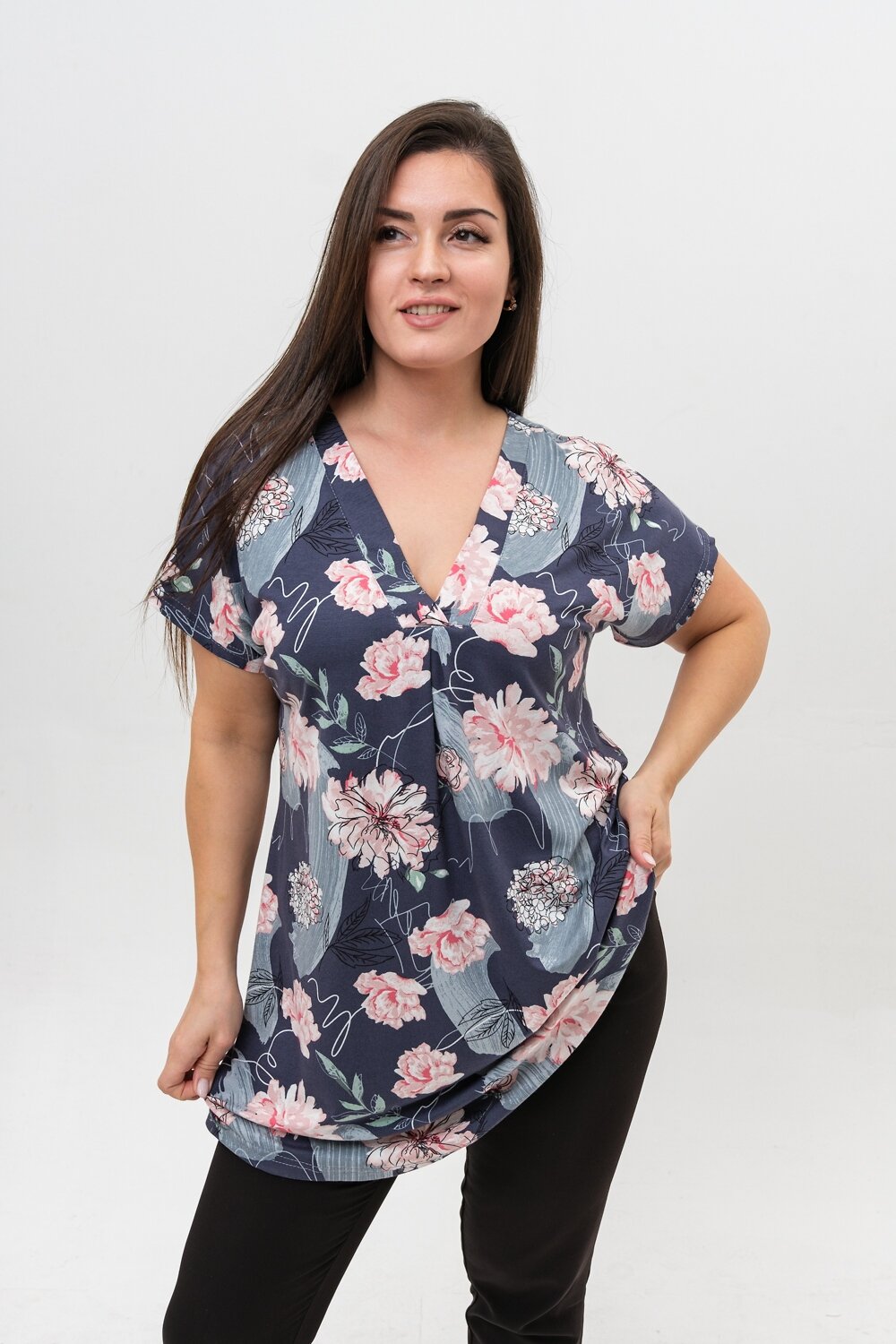 ст. цена816руб.! 816816Натали Туника 6767графит