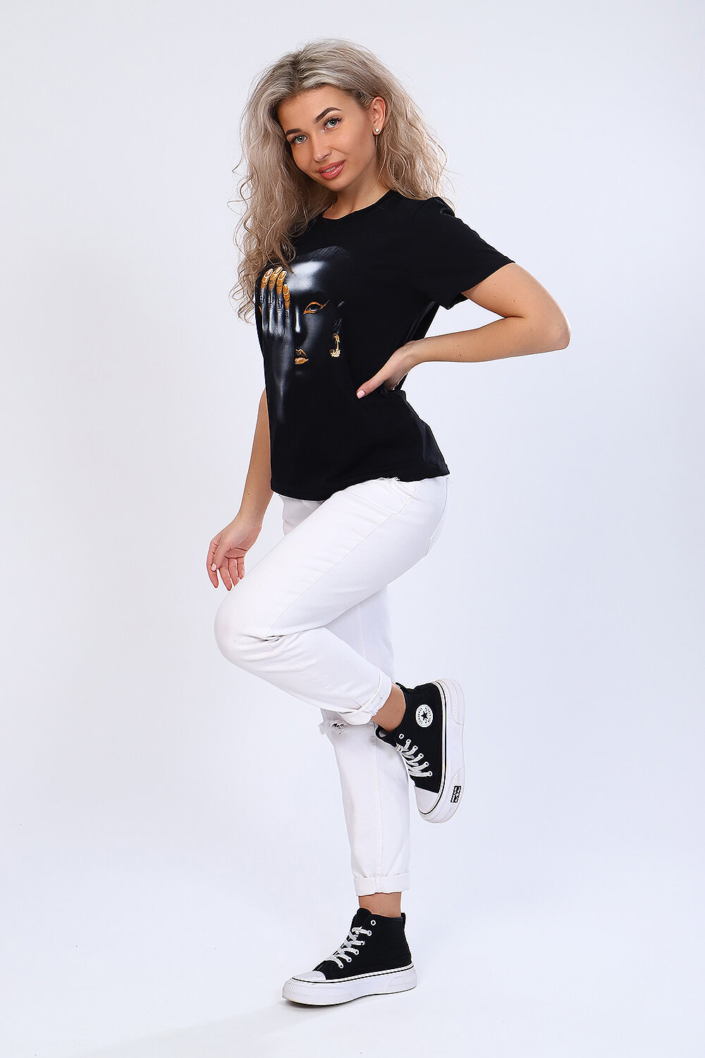 ст. цена672руб.! 672672Натали Футболка 70039черный