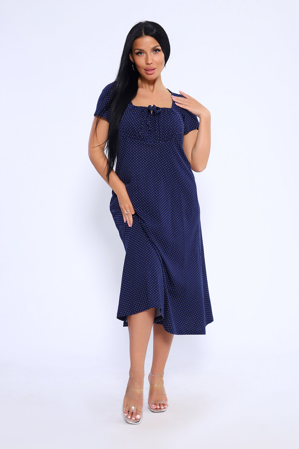 ст. цена1008руб.! 10081008Натали Платье 71124темно-синий