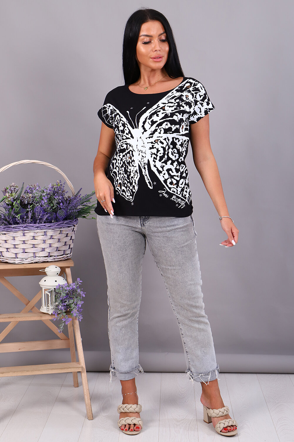 ст. цена678руб.! 678678Натали Футболка 24881черный