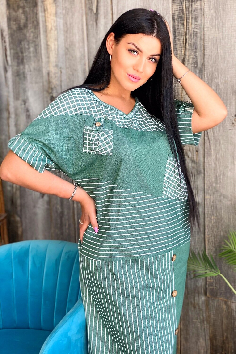 ст. цена1068руб.! Натали Платье 7219изумруд