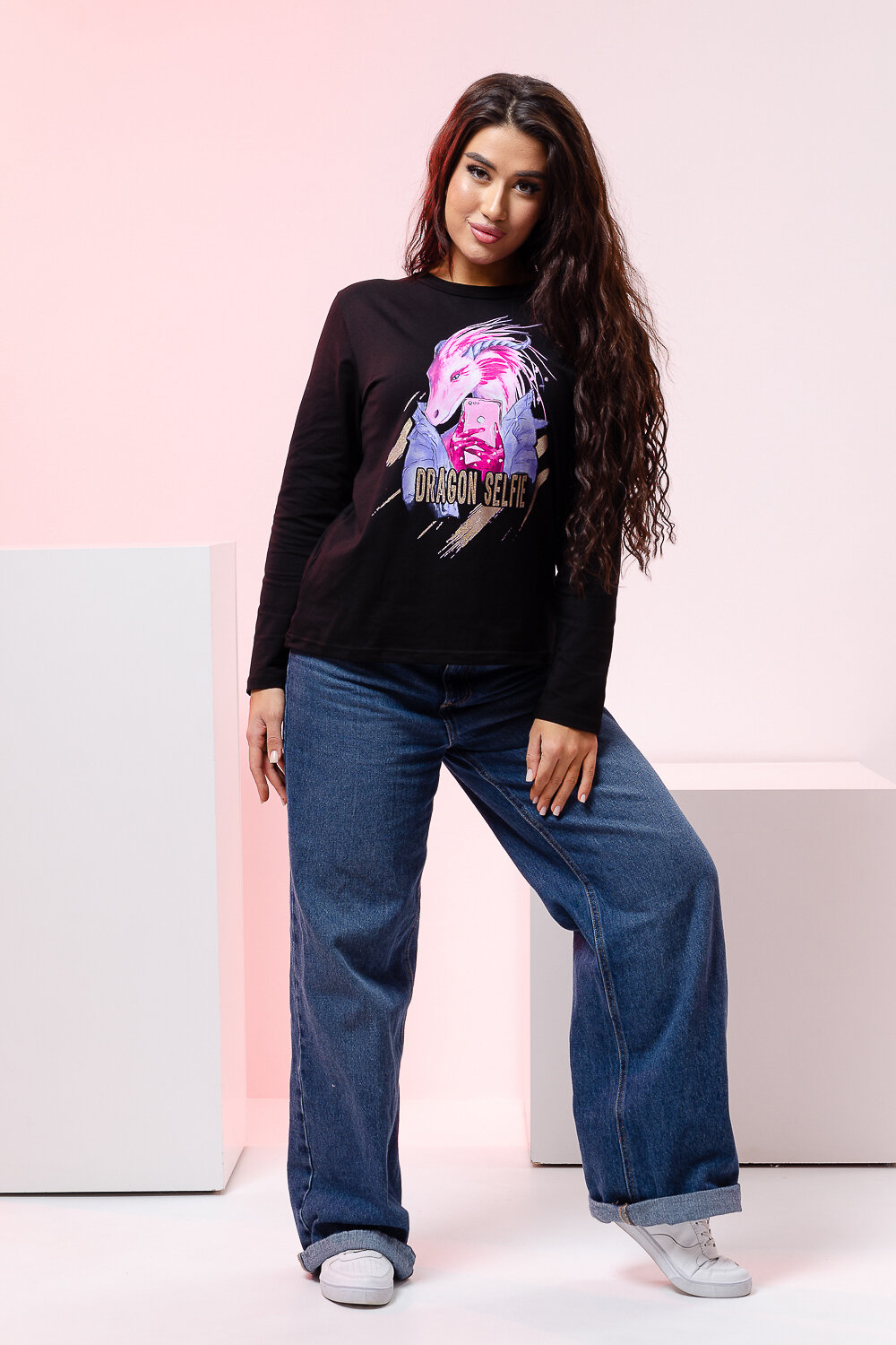 ст. цена1038руб.! 10381038Натали Лонгслив 83709черный