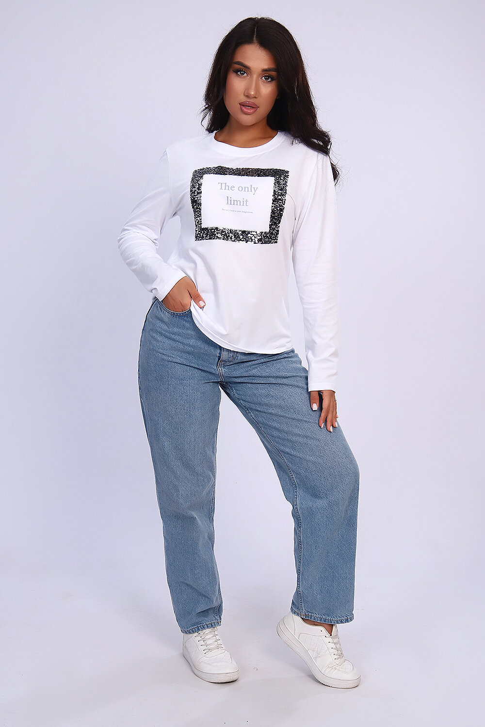 ст. цена900руб.! 900900Натали Лонгслив 55062белый