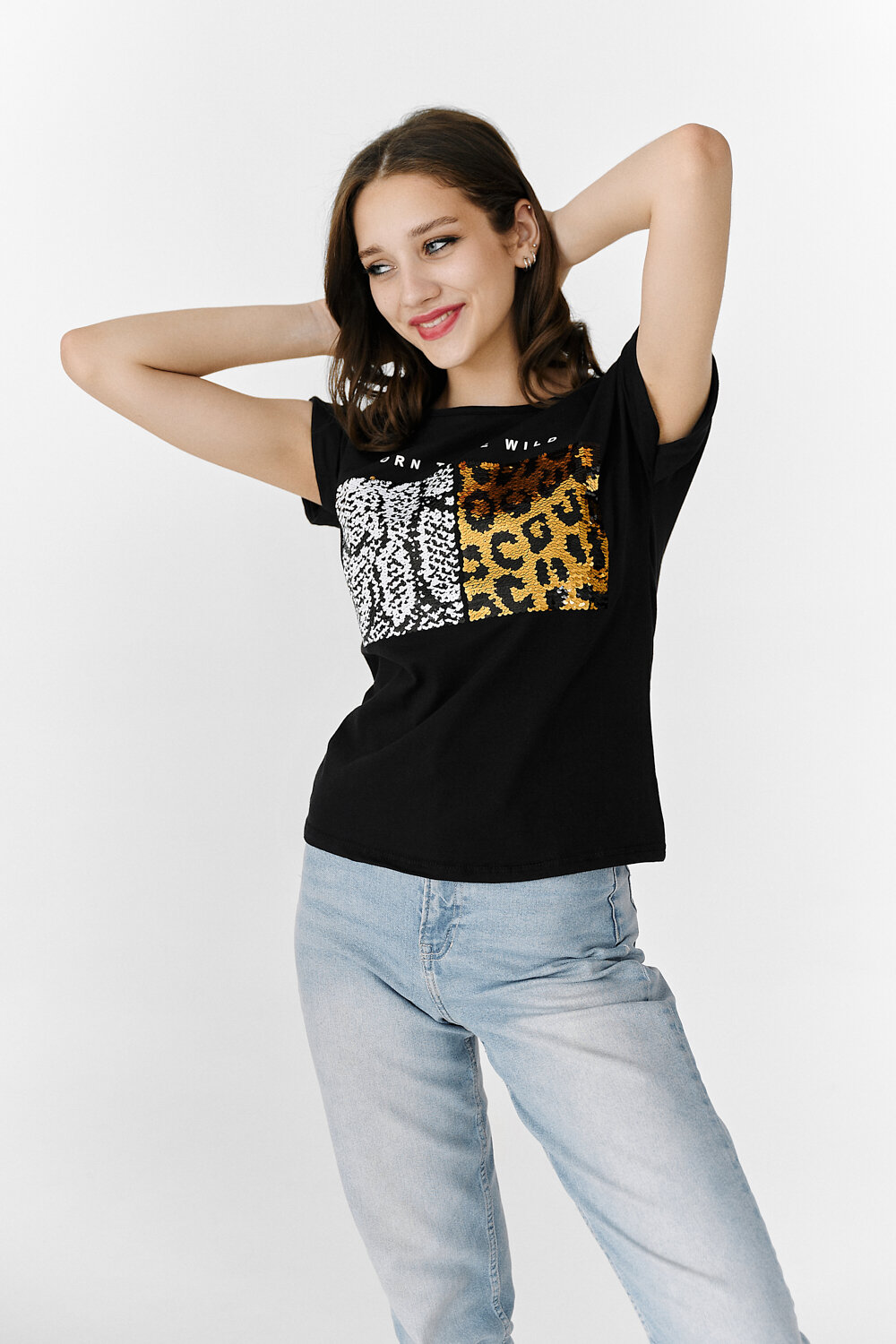 ст. цена540руб.! 540540Натали Футболка 7213черный