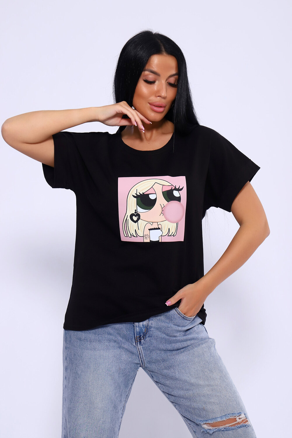 ст. цена582руб.! 582582Натали Футболка 82059черный