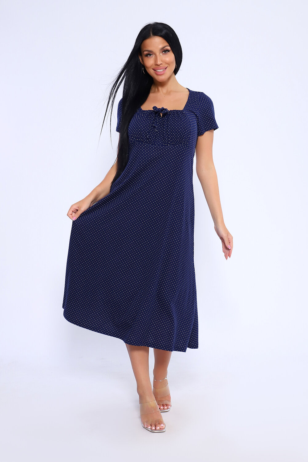 ст. цена1008руб.! 10081008Натали Платье 71124темно-синий