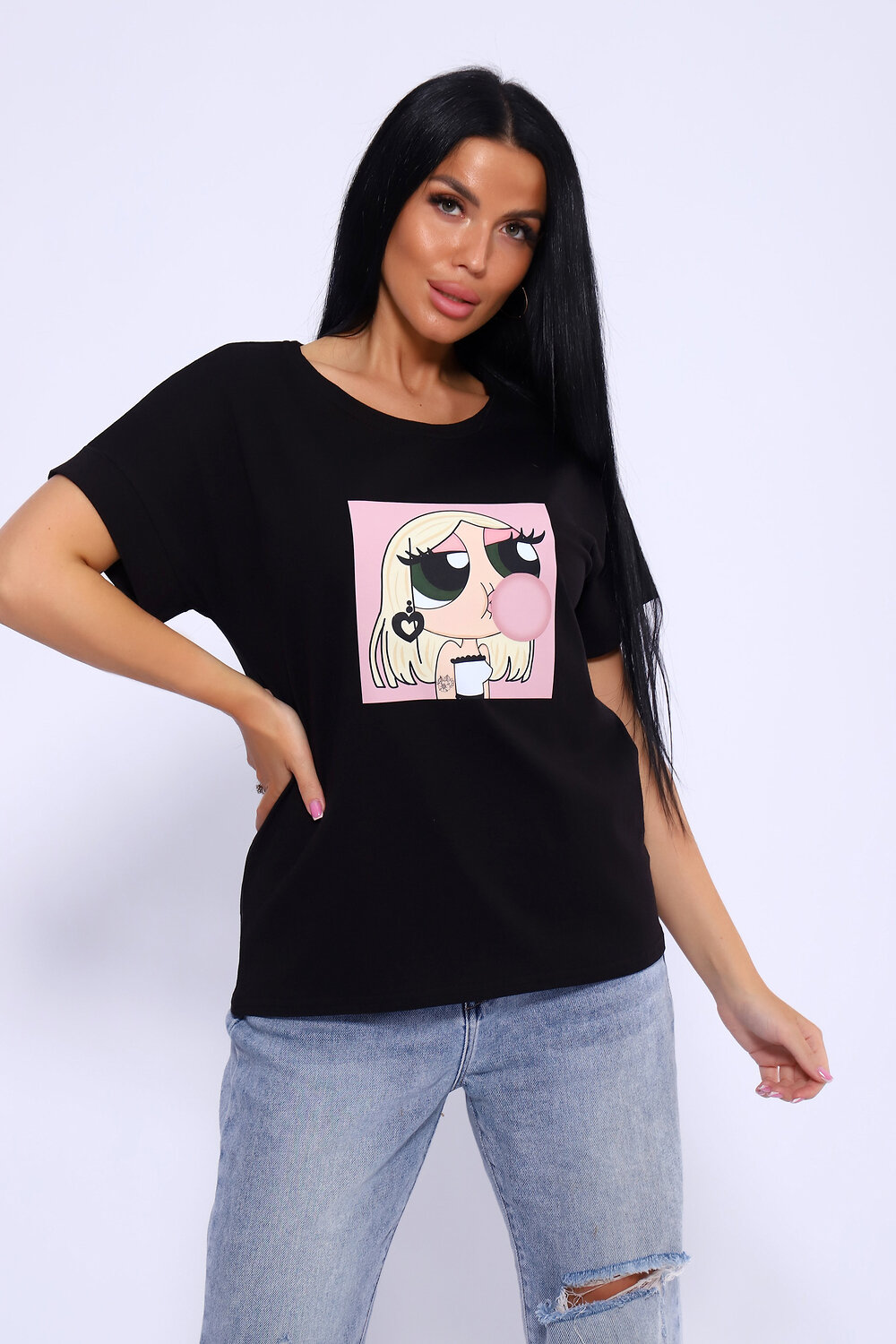 ст. цена582руб.! 582582Натали Футболка 82059черный