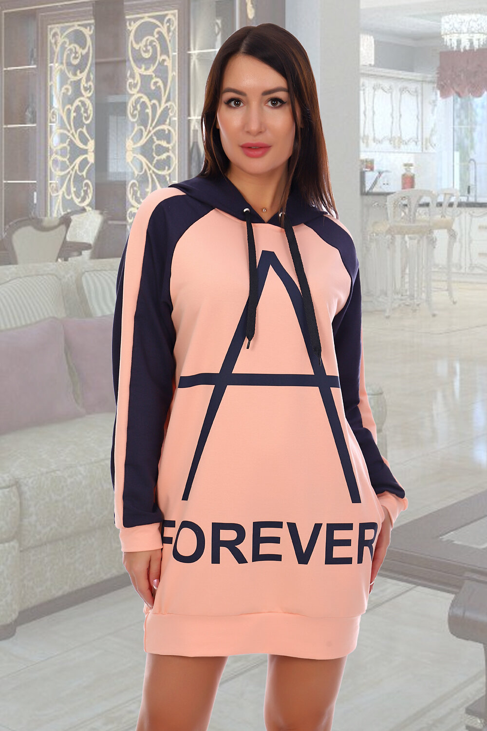 ст. цена894руб.! 894894Натали Толстовка 6118персиковый