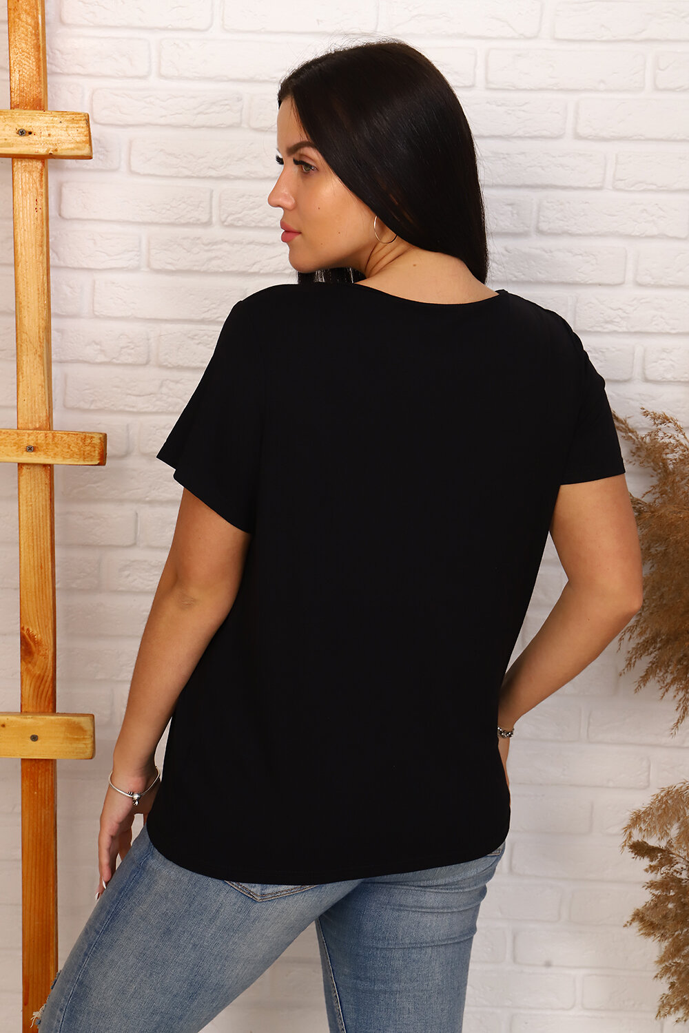 ст. цена606руб.! ст. цена606руб.! Натали Футболка 36501черный