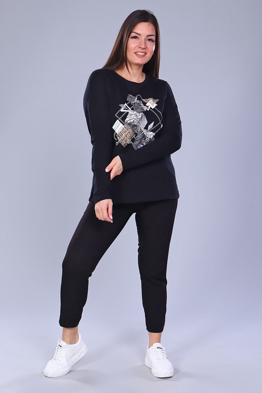 ст. цена834руб.! 834834Натали Лонгслив 55038черный