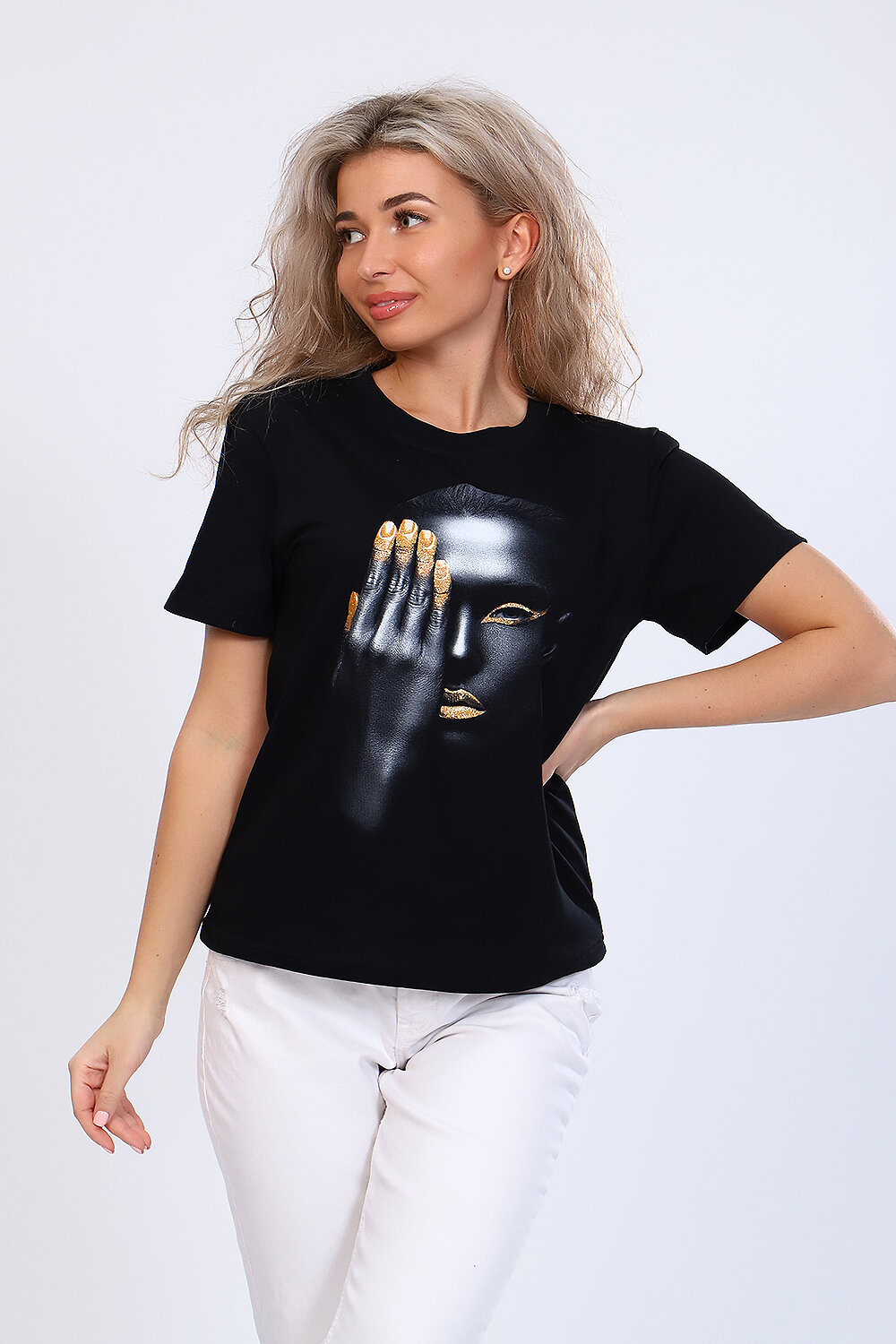 ст. цена672руб.! 672672Натали Футболка 70039черный