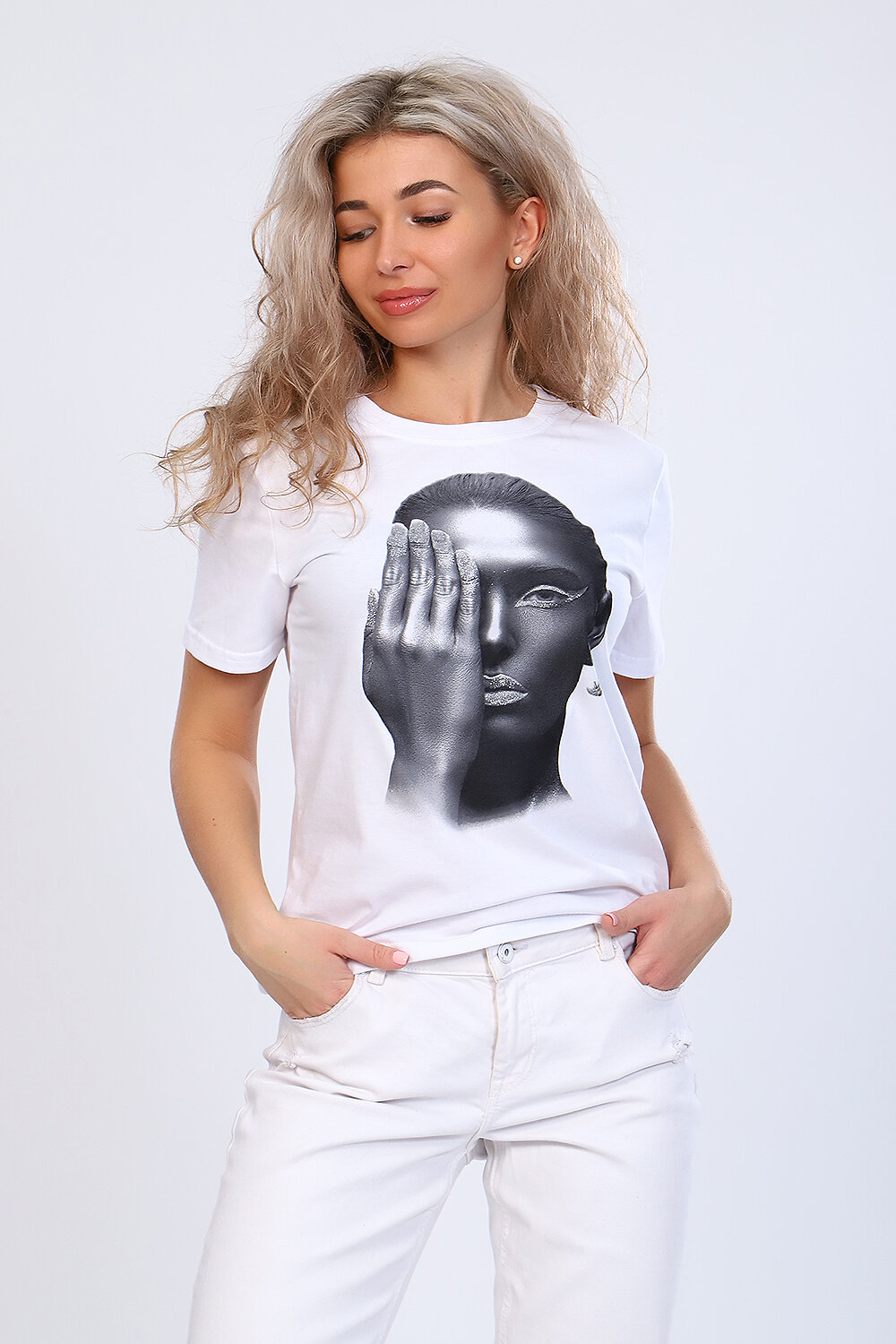 ст. цена672руб.! 672672Натали Футболка 70039белый