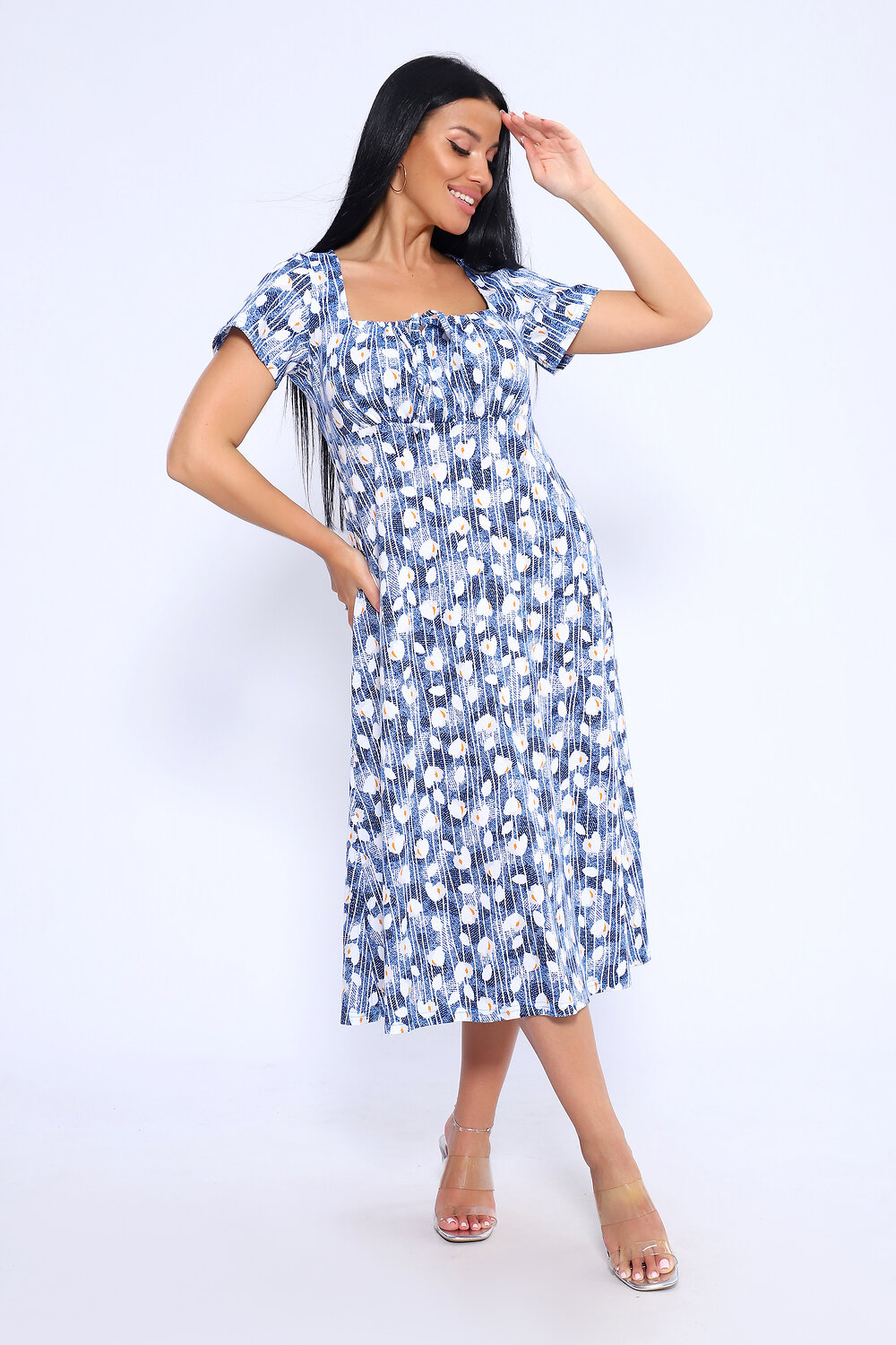 ст. цена1008руб.! 10081008Натали Платье 71124синий