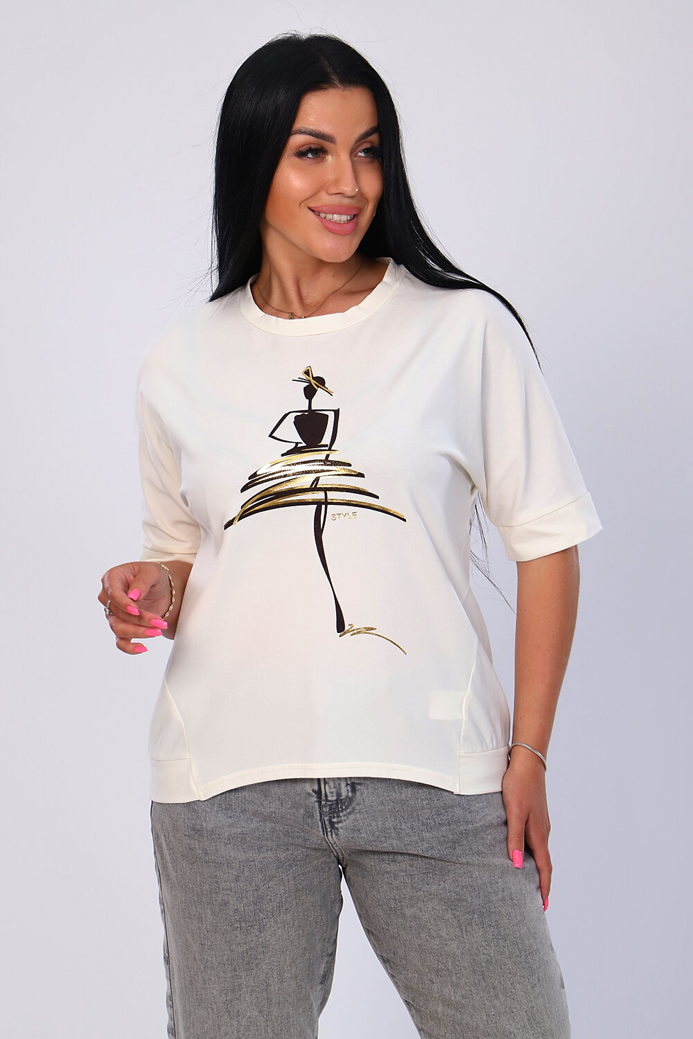 ст. цена798руб.! 798798Натали Футболка 82027экрю