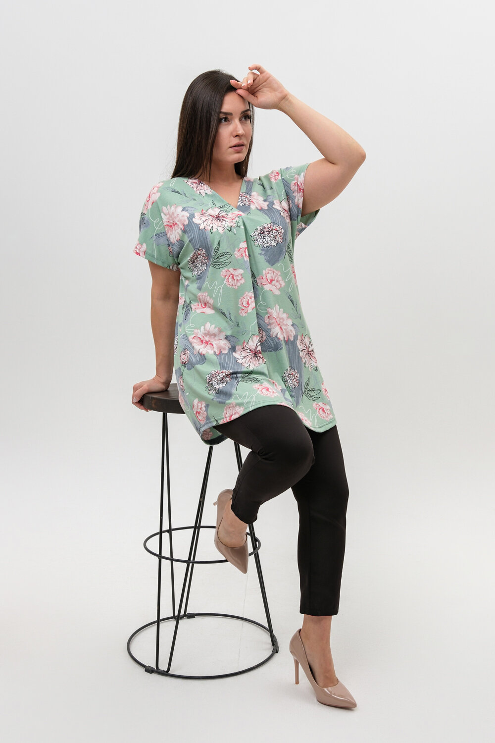 ст. цена816руб.! 816816Натали Туника 6767фисташковый