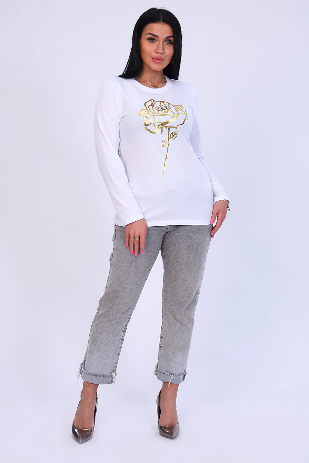 ст. цена684руб.! 684684Натали Лонгслив 55049белый