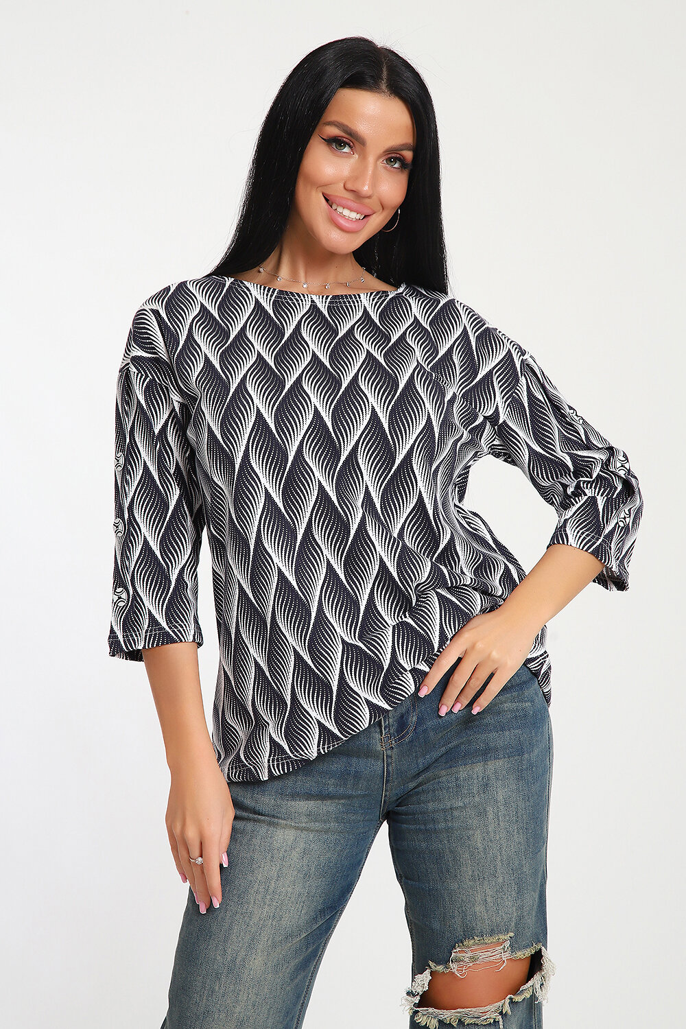 ст. цена696руб.! ст. цена696руб.! Натали Футболка 24292синий